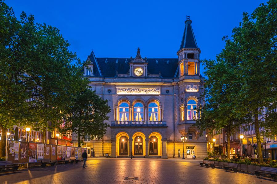  The Cercle Municipal, or Cercle Cite, a historic building located at Ville Haute quarter of Luxembourg City
